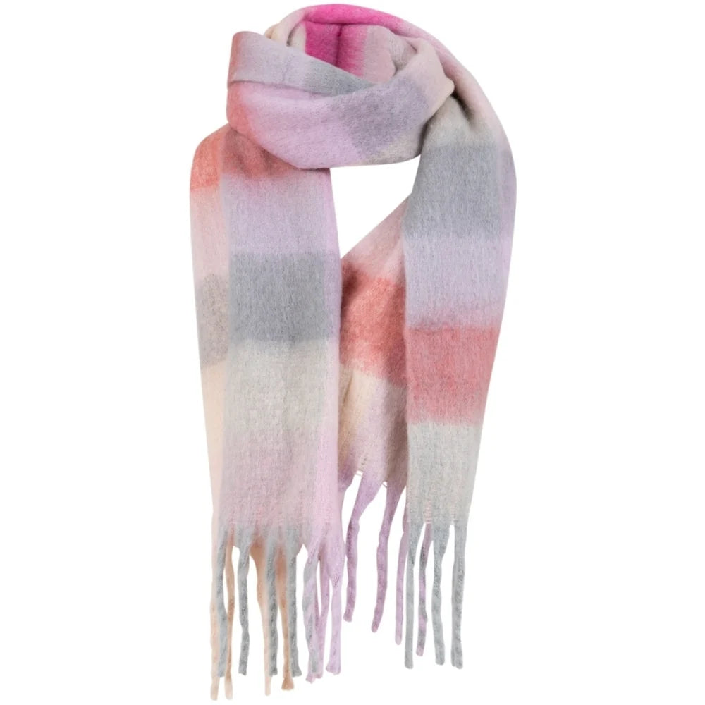 CC Heart Big Check Scarf