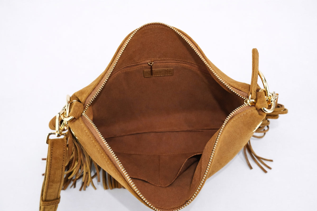 Crossbody Bag Simona Suede Taba