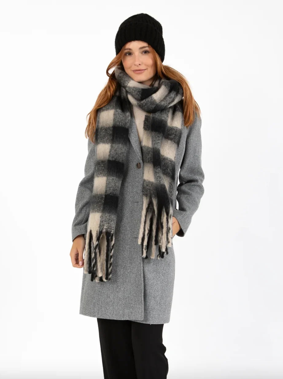 CC Heart Big Check Scarf