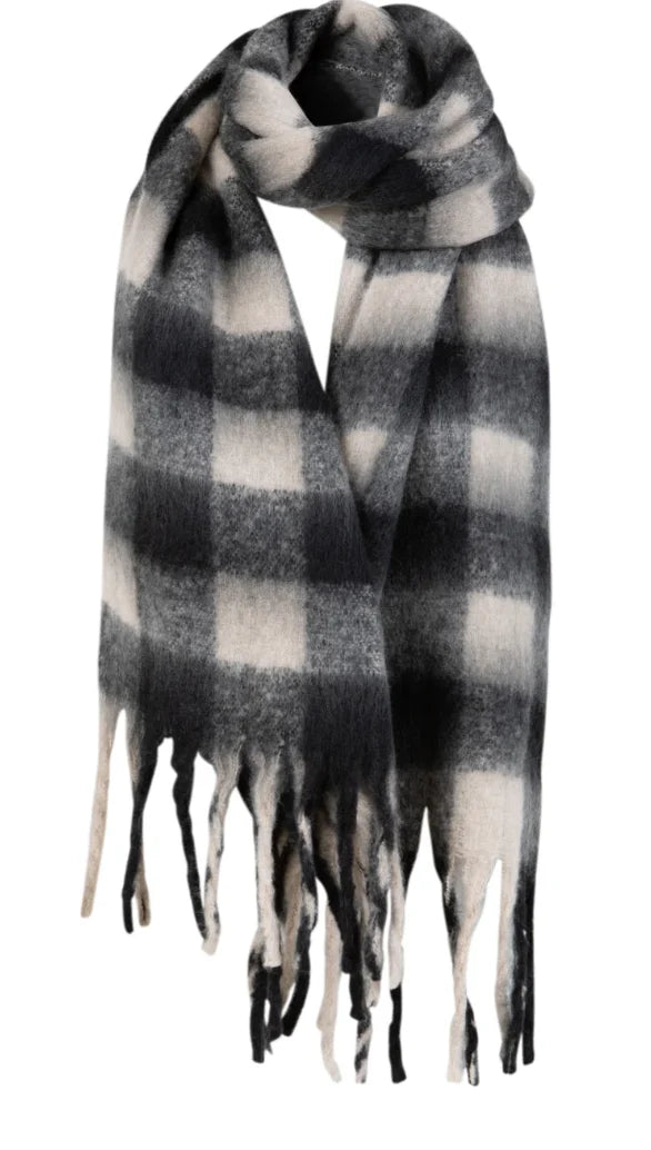 CC Heart Big Check Scarf