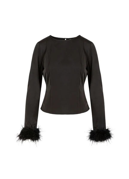 Feather Shirt Black