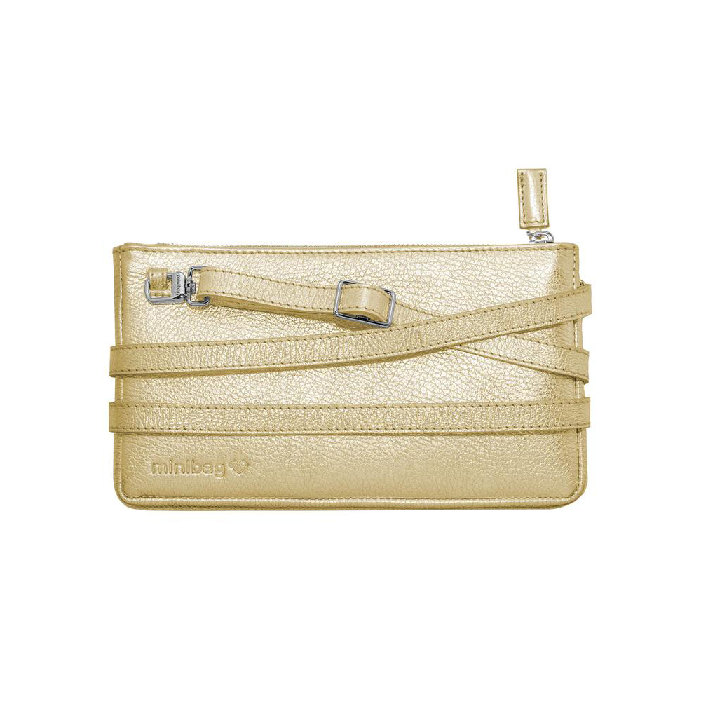 Damano minibag front metallic-gold